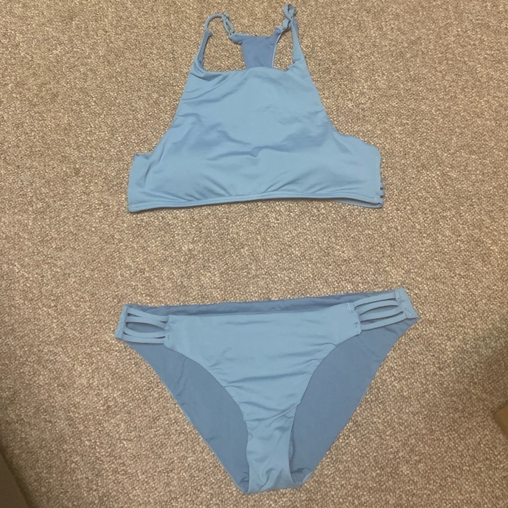 Roxy Strappy Love Blue Bikini Set